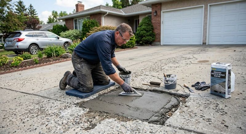 Concrete Driveway Patching in Des Moines, IA